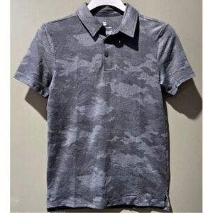 Men's Camouflage Polo Shirt - Gray